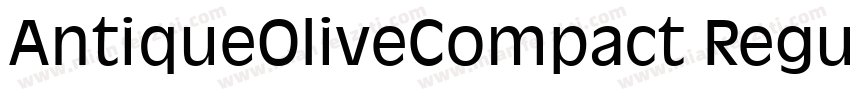 AntiqueOliveCompact Regular字体转换